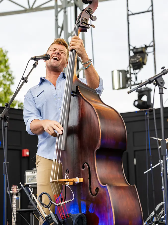 Travis Book Playing the Upright Bass